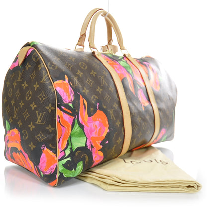 Louis Vuitton Monogram Roses Keepall 50 2 of 9