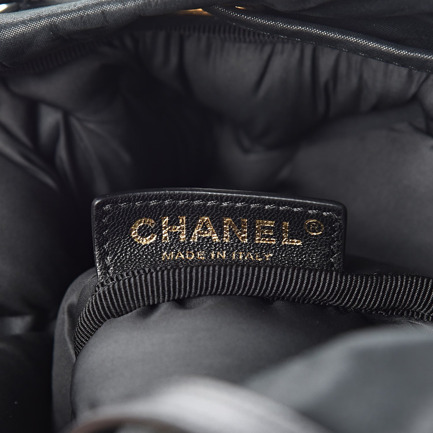 Chanel Iridescent Calfskin Quilted Chesterfield Backpack Black 7 of 12