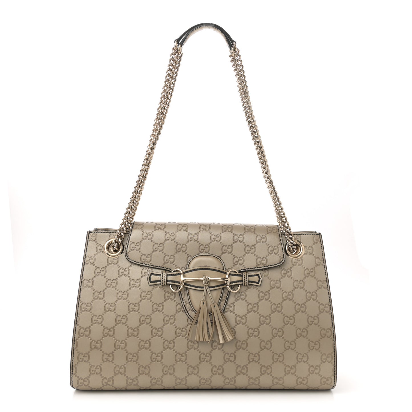 Guccissima Large Emily Chain Shoulder Bag Gold