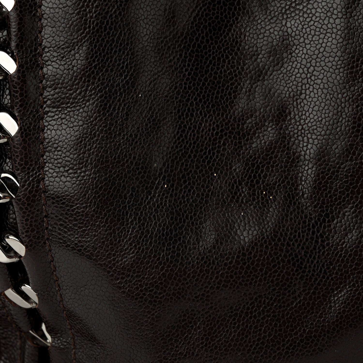 Chanel Glazed Caviar Modern Chain Tote Brown 11 of 13