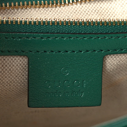 Gucci Azalea Calfskin Enamel Matelasse Diagonal Small Torchon GG Marmont Shoulder Bag New Shamarock Emerald 6 of 10