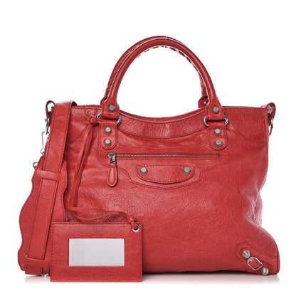 Balenciaga Agneau Giant 12 Silver Hardware Velo Coquelicot Coquelicot 1 of 12