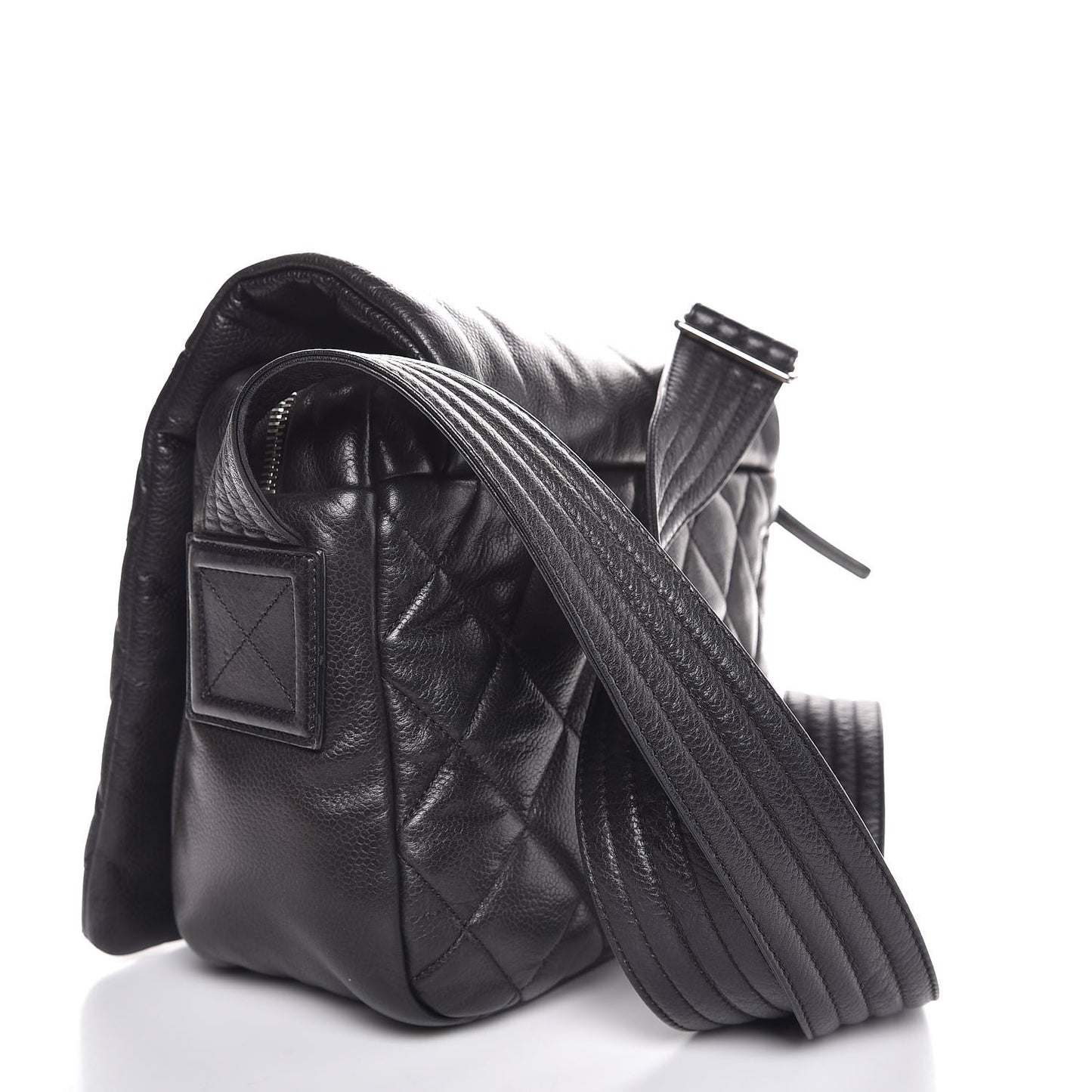 Caviar Quilted Small Coco Cocoon Messenger Black