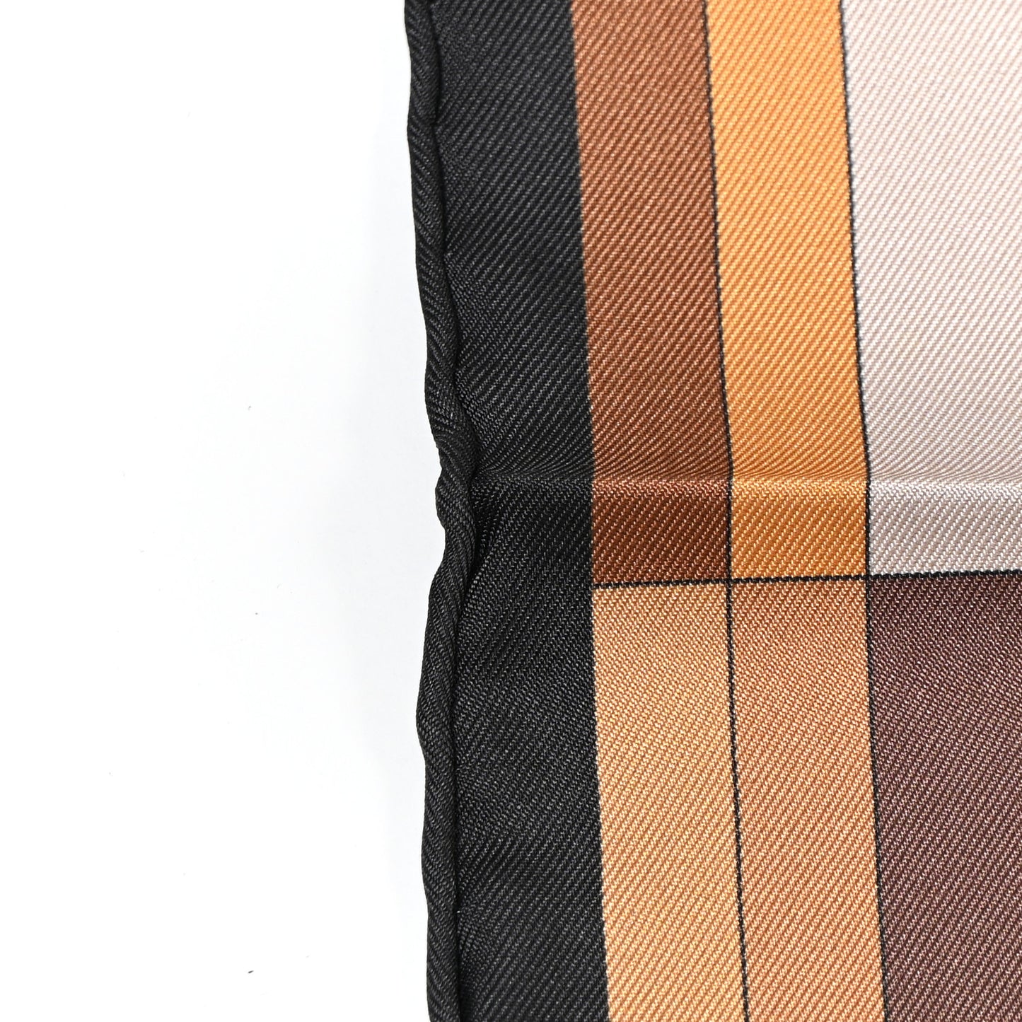 Silk Double Face Della Cavalleria Fine Scarf 90 Marron Beige Caramel