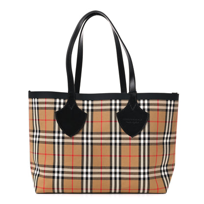 Burberry Vintage Check Medium The Giant Reversible Tote Antique Yellow Bright Red 1 of 21