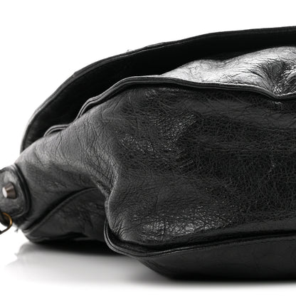 Balenciaga Agneau Classic Hardware Neo Folk Messenger Black 9 of 11