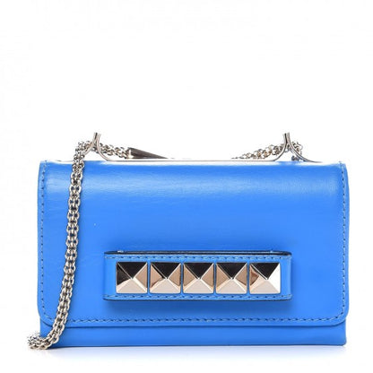 Valentino Garavani Nappa Mini Va Va Voom Shoulder Bag Blue Fluo 1 of 9