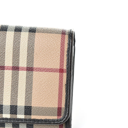 Burberry Haymarket Check Penrose Continental Wallet Chocolate 10 of 15