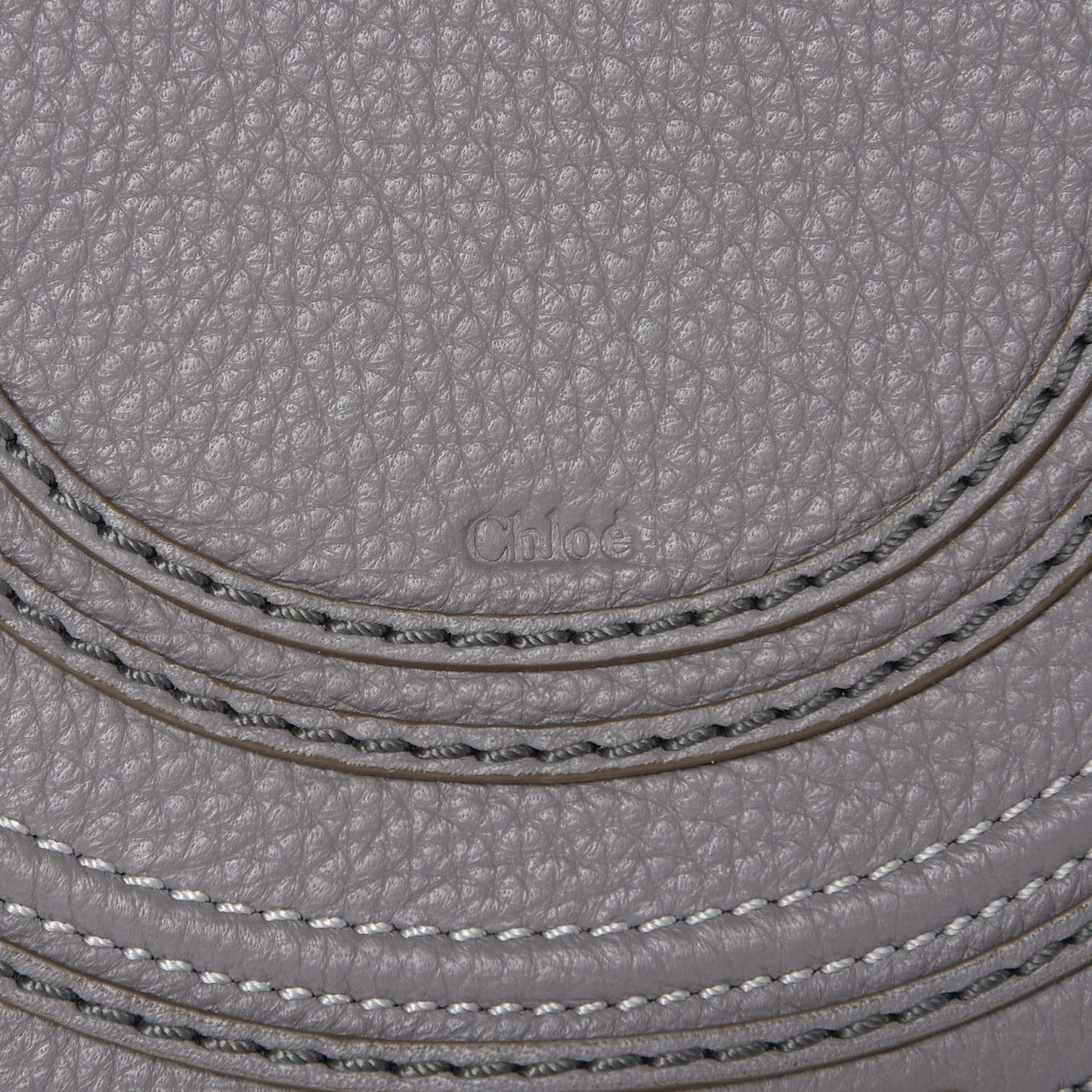 Calfskin Mini Marcie Round Crossbody Bag Cashmere Grey