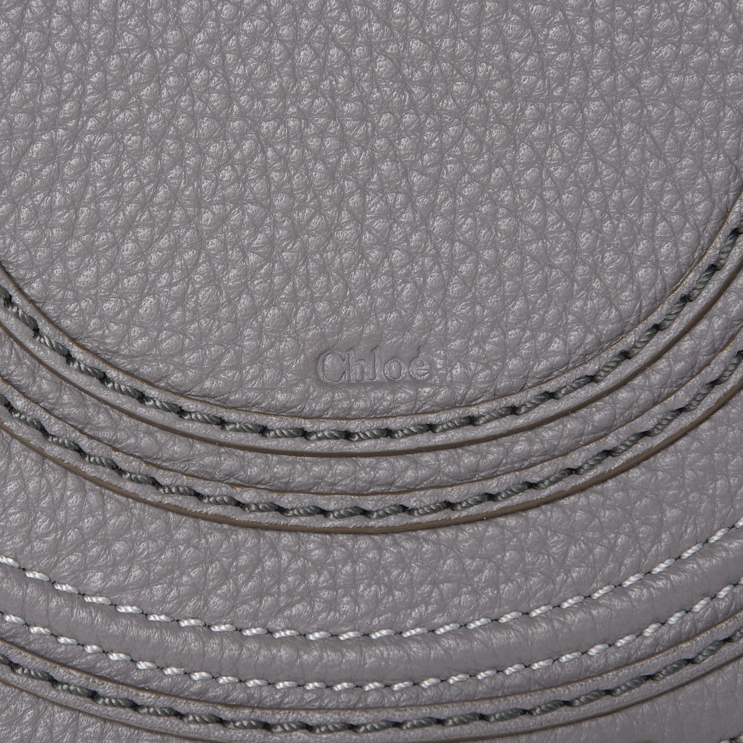 Chloe Calfskin Mini Marcie Round Crossbody Bag Cashmere Grey 7 of 7