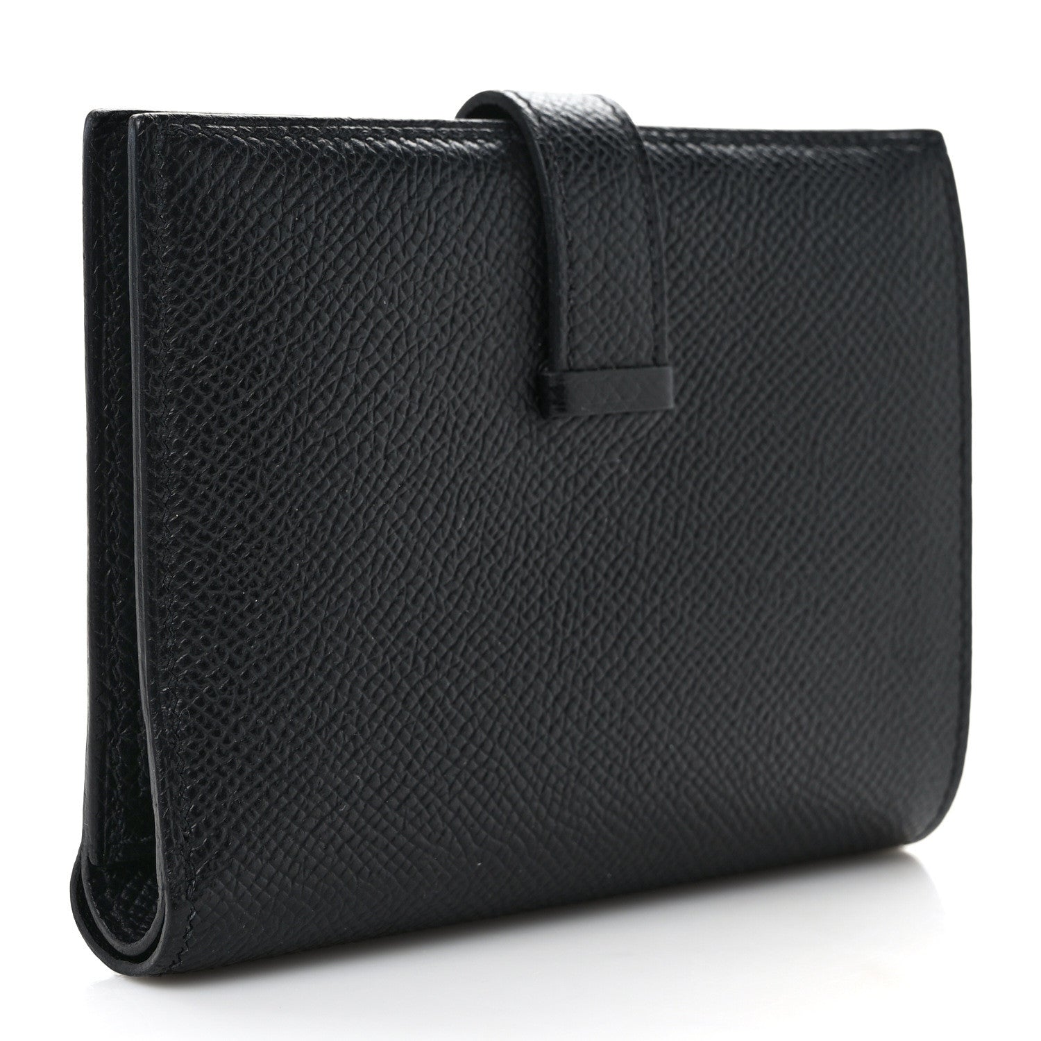 Hermes Epsom Bearn Compact Wallet Black 4 of 7
