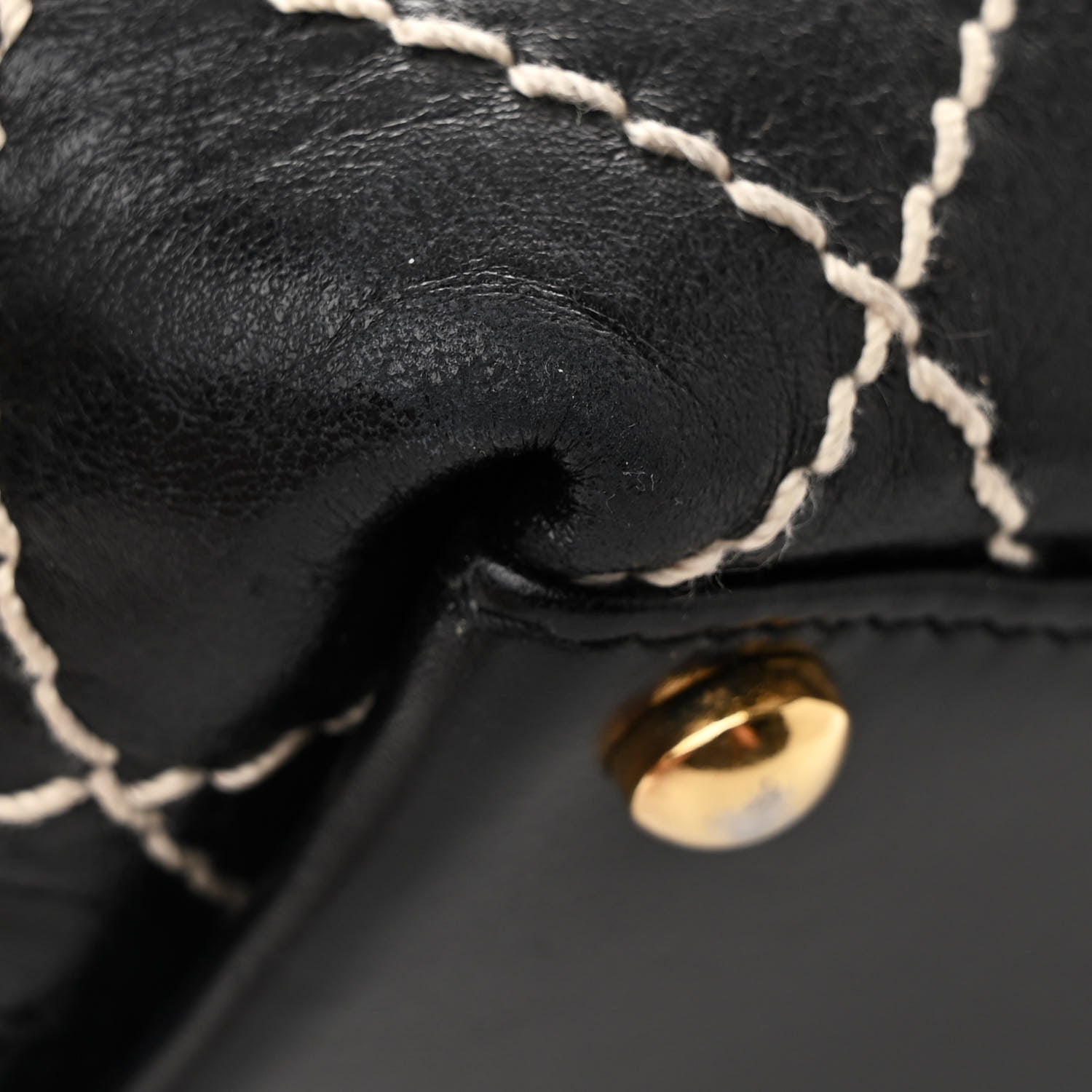 Chanel Calfskin Wild Stitch Large Tote Black 11 of 11