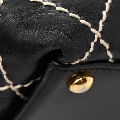 Chanel Calfskin Wild Stitch Large Tote Black 11 of 11