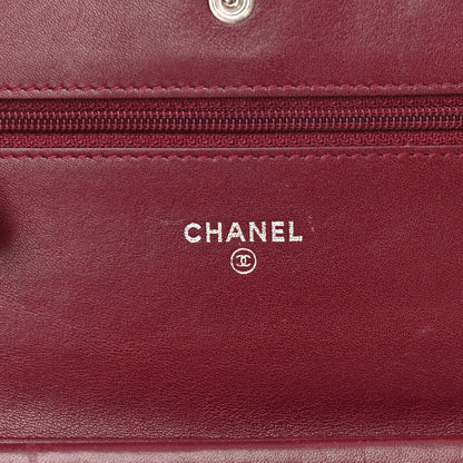 Chanel Patent Quilted Brilliant Wallet On Chain WOC Red 6 of 12