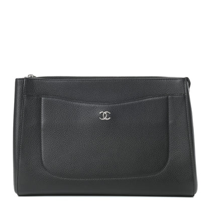 Chanel Grained Calfskin Large Neo Executive Cosmetic Case Black 1 of 7