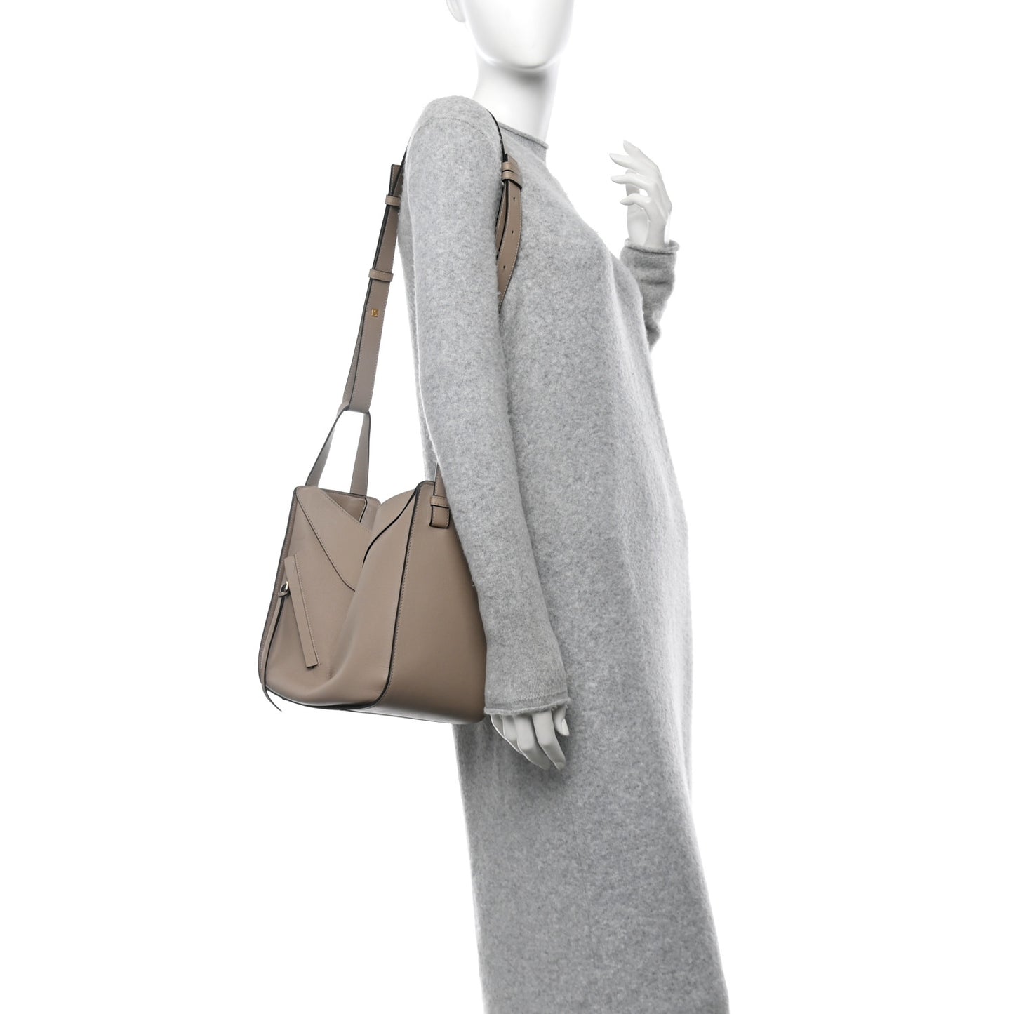 Calfskin Small Hammock Shoulder Bag Sand