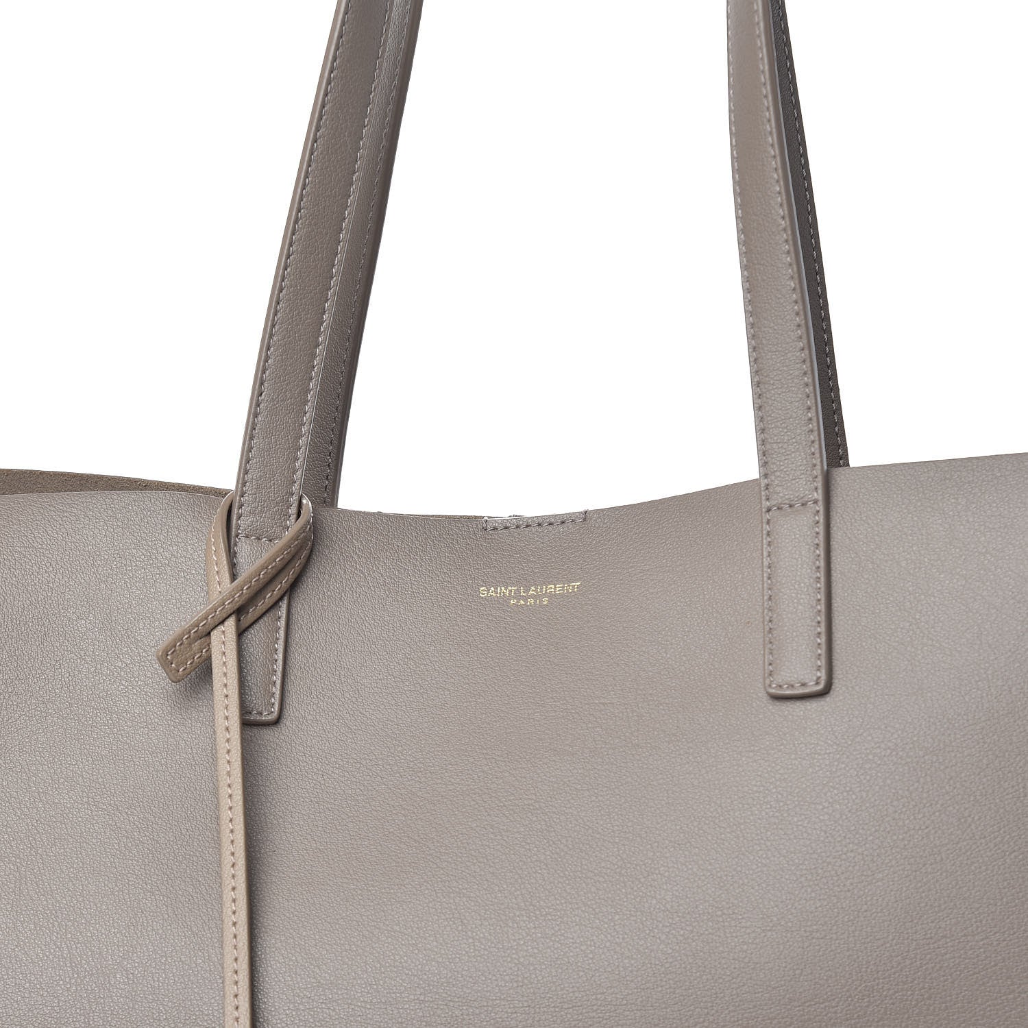 Saint Laurent Calfskin Large Shopping Tote Taupe 15 of 15