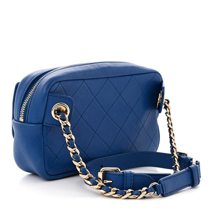 Chanel Calfskin Casual Trip Waist Bag Blue 3 of 10