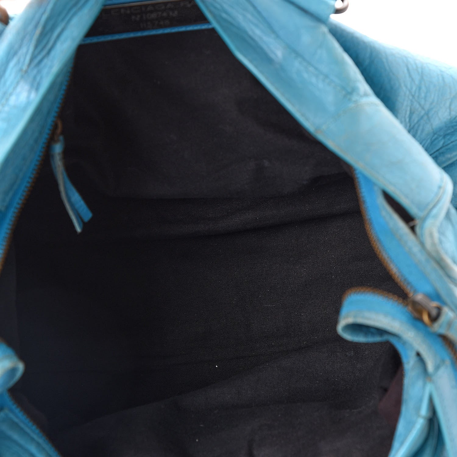 Balenciaga Agneau Classic Hardware City Bleu Paon 6 of 10