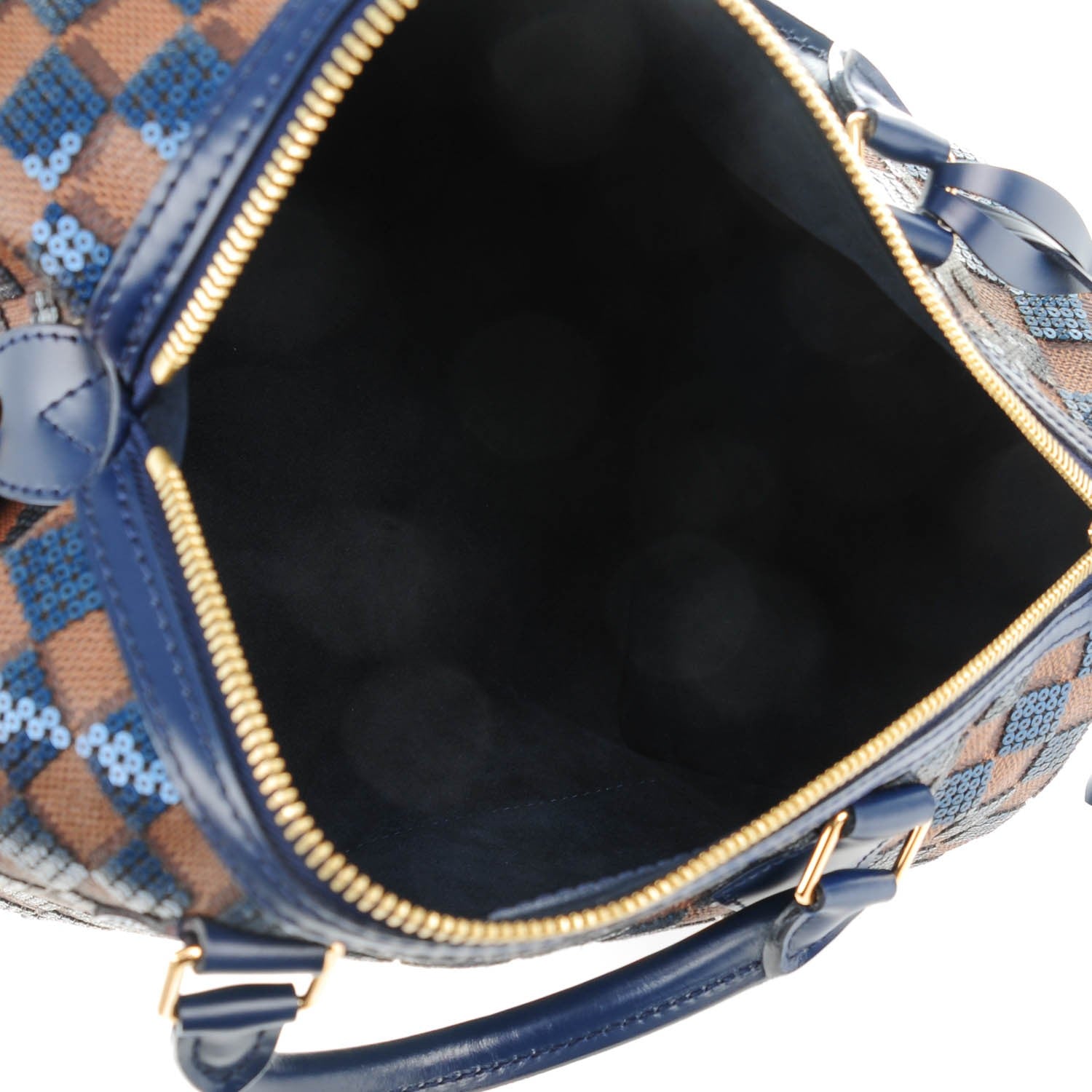 Louis Vuitton Damier Paillettes Speedy 30 Blue 5 of 8