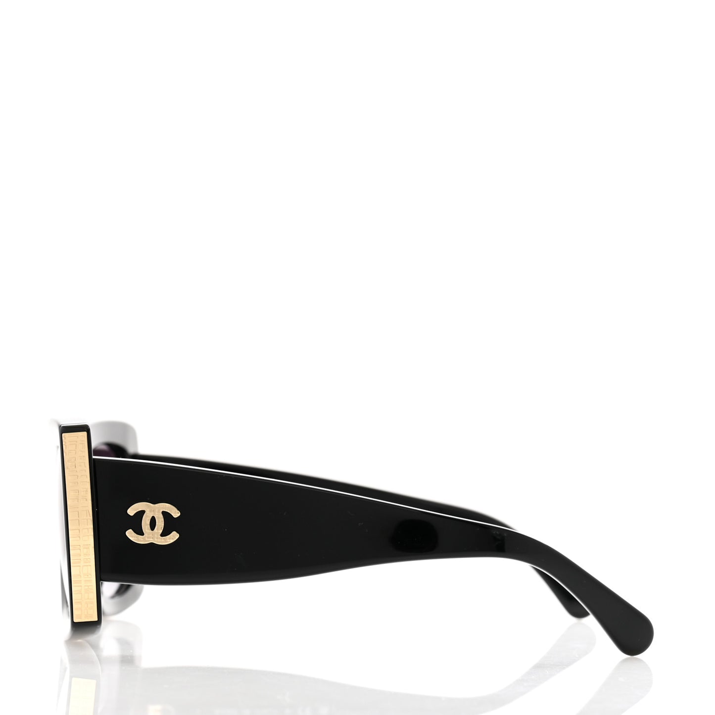 Acetate Rectangle Sunglasses 5435 Black