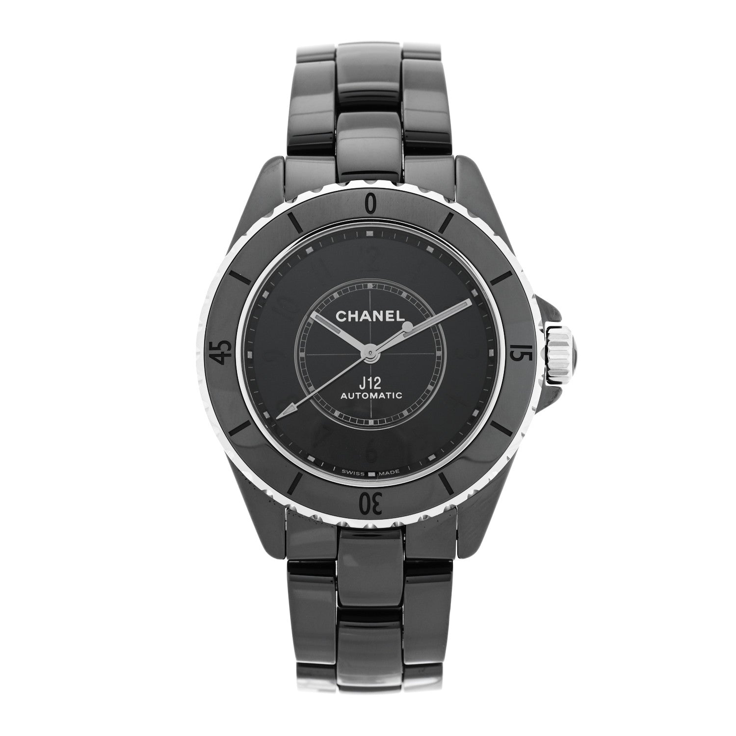 Chanel Stainless Steel Ceramic 38mm J12 Phantom Automatic Watch Black 1 of 5