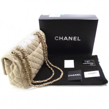 Chanel Tweed Raffia Coco Country Jumbo Flap 3 of 13