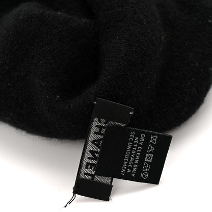 Chanel Cashmere Logo Beanie Hat Black White 6 of 6