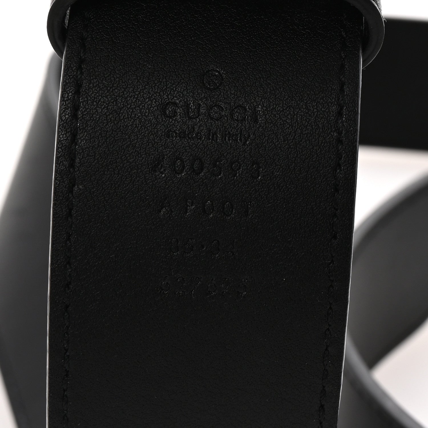 Gucci Calfskin Double G 40mm Belt 85 34 Black 5 of 6