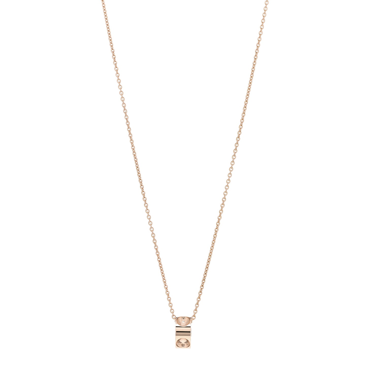 18K Pink Gold Empreinte Pendant Necklace