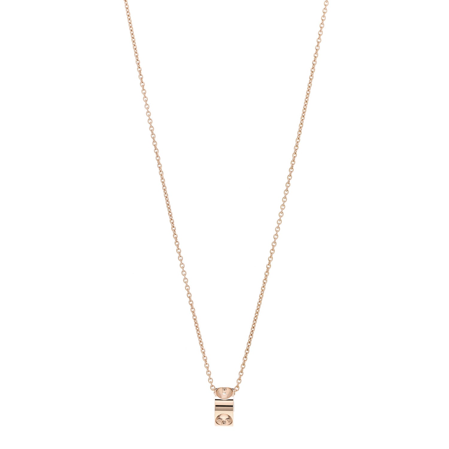 Louis Vuitton 18K Pink Gold Empreinte Pendant Necklace 1 of 4