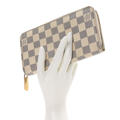 Louis Vuitton Damier Azur Zippy Wallet 2 of 9