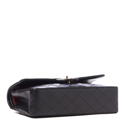 Chanel Lambskin Quilted Medium Double Flap Black 3 of 9