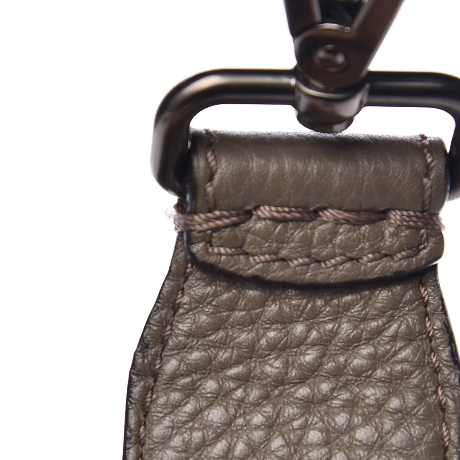 Fendi Cuoio Romano Bi-Color Studded Strap You Khaki Black 5 of 5