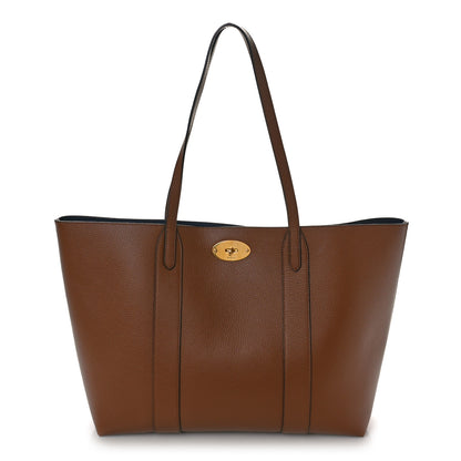 Mulberry Small Classic Grain Bayswater Tote Oak Oxford Blue 1 of 11