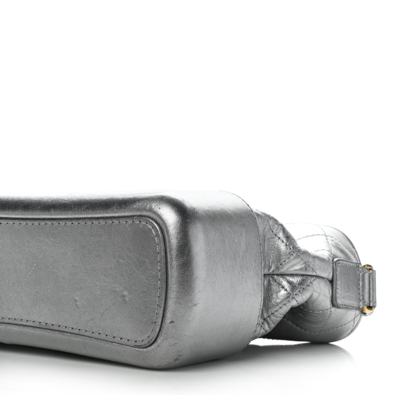 Chanel Metallic Aged Calfskin Quilted Medium Gabrielle Silver 9 of 13