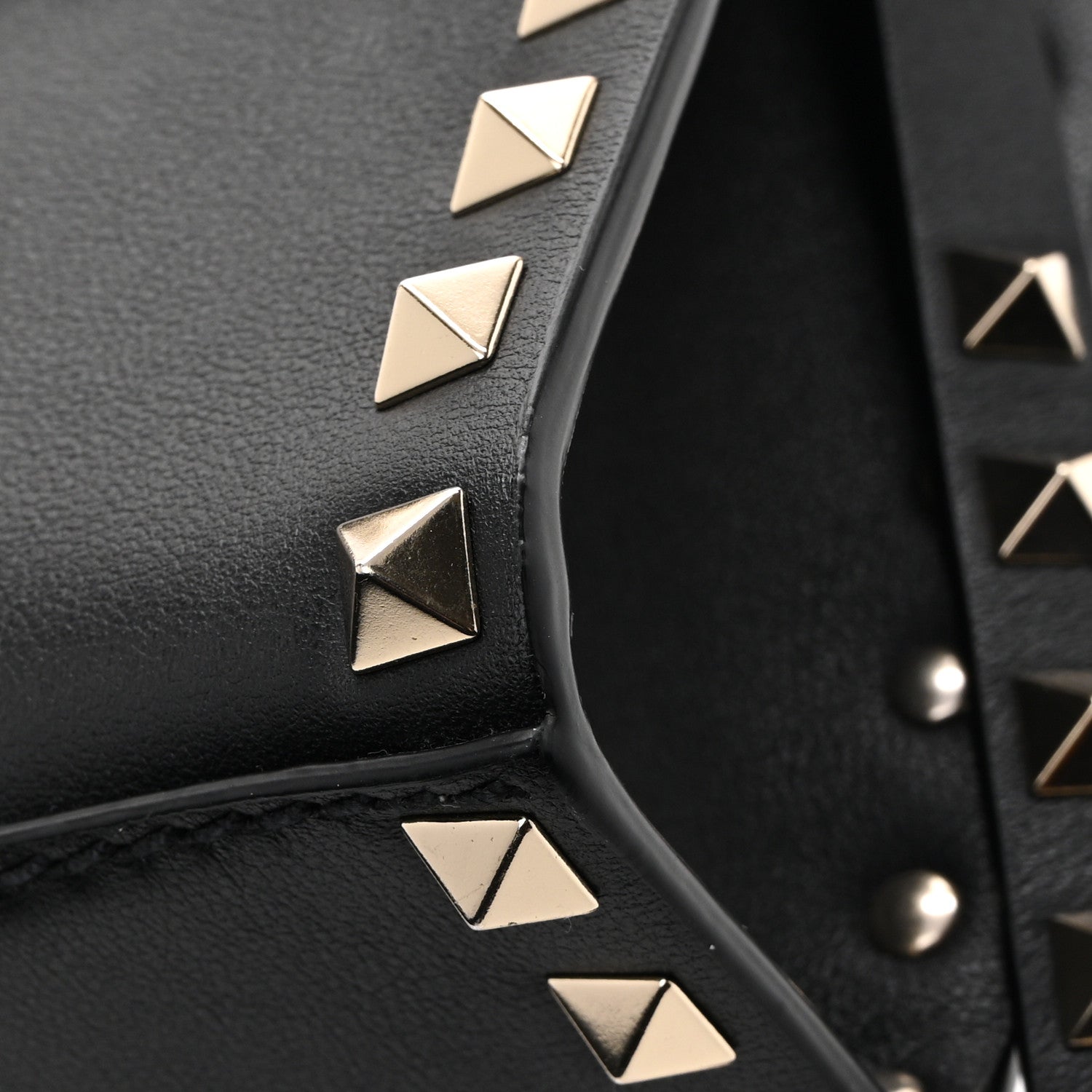 Valentino Garavani Vitello Medium Rockstud Flip Lock Crossbody Bag Black 10 of 10
