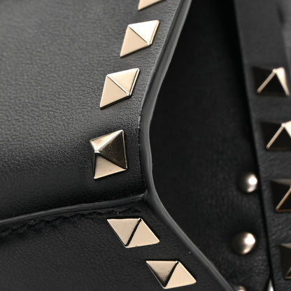 Valentino Garavani Vitello Medium Rockstud Flip Lock Crossbody Bag Black 10 of 10