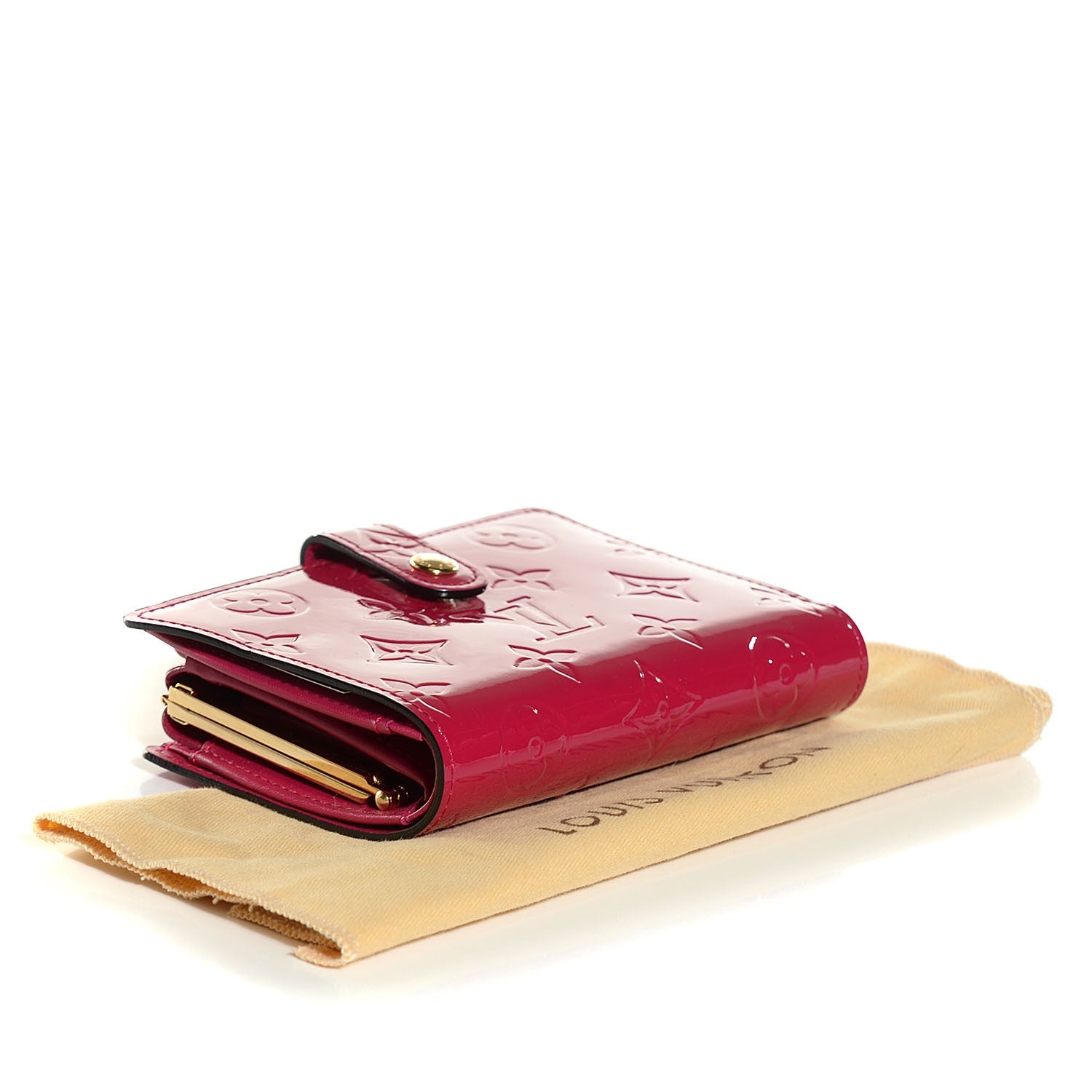 Louis Vuitton Vernis French Purse Wallet Rose Indien 4 of 7