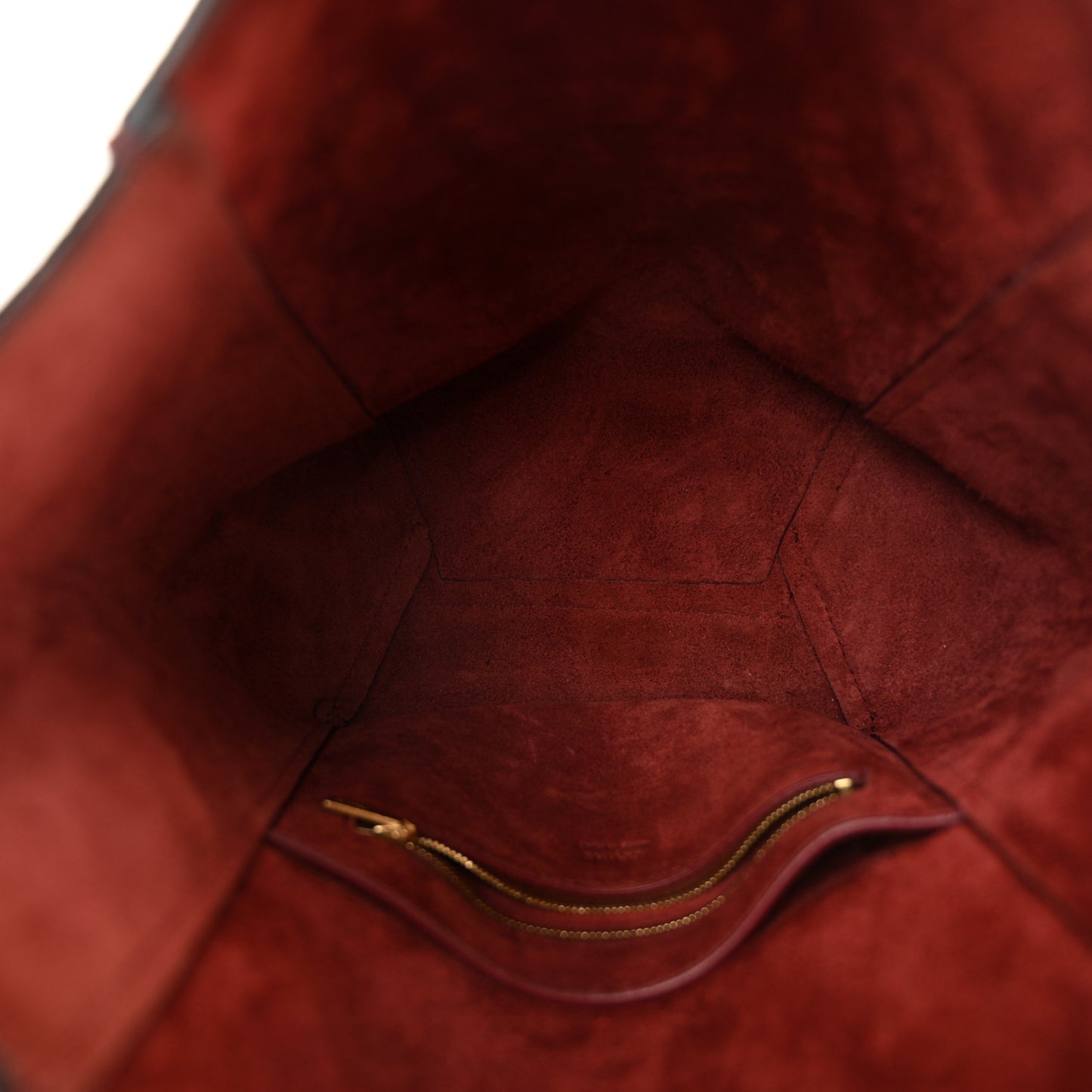 Soft Grained Calfskin Sangle Bucket Bag Light Burgundy