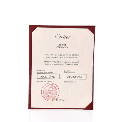 Cartier 18K White Yellow Pink Gold Diamond Classic Trinity Paved Ring 51 5.75 4 of 6