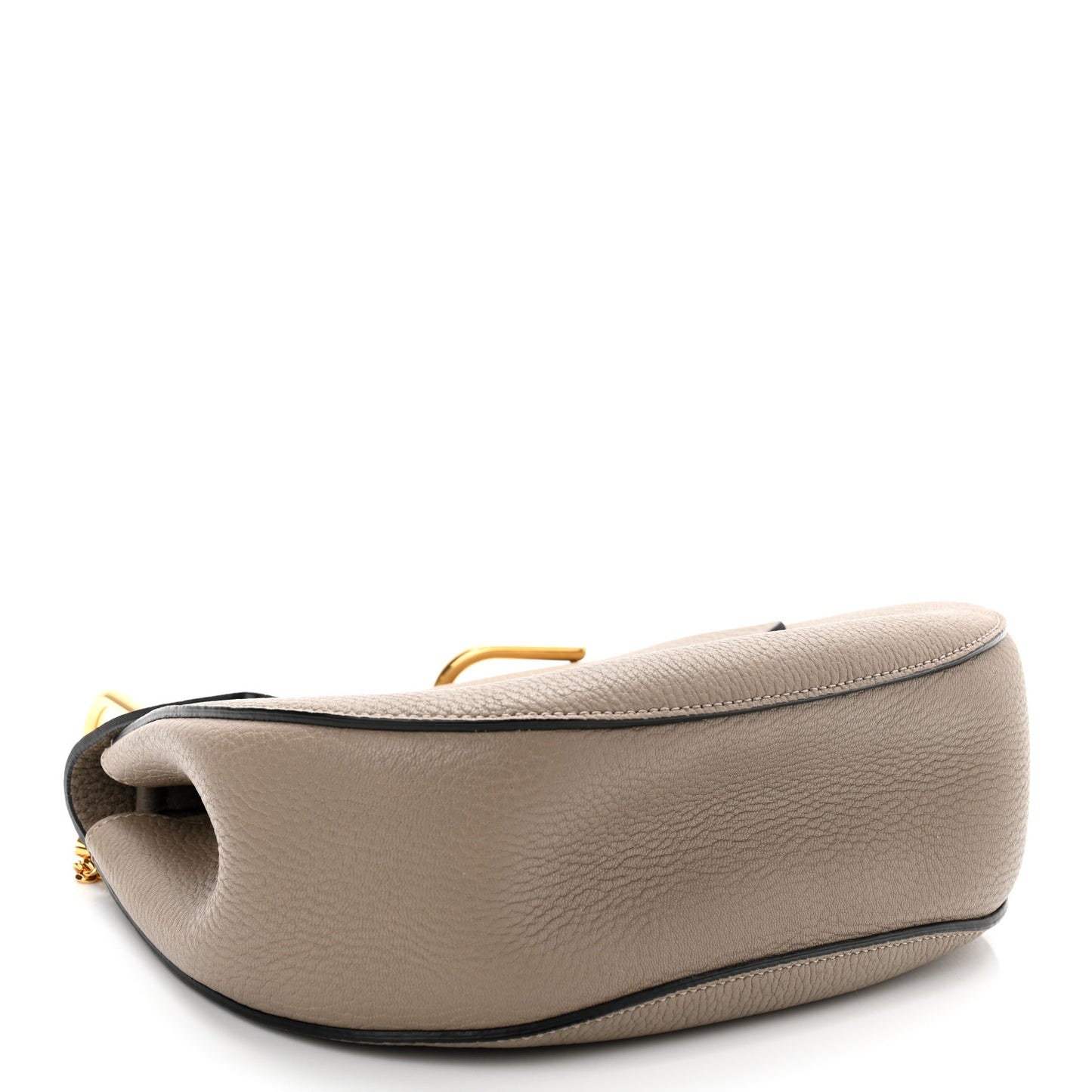 Grained Lambskin Drew Shoulder Bag Motty Grey