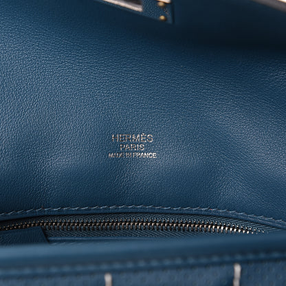 Hermes Veau Swift Mini Sac Berline Bleu Thalassa 5 of 9