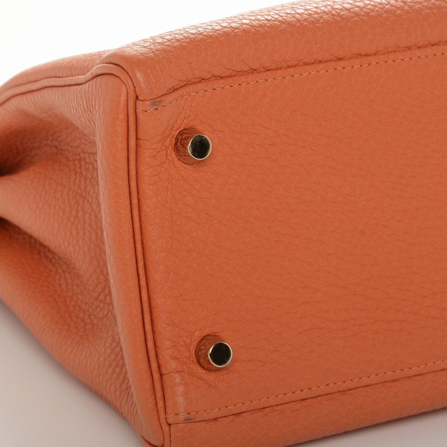 Hermes Togo Kelly Retourne 32 Orange 16 of 23