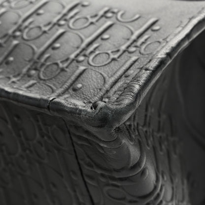Christian Dior Oblique Calfskin Embossed Medium Book Tote Black 11 of 11