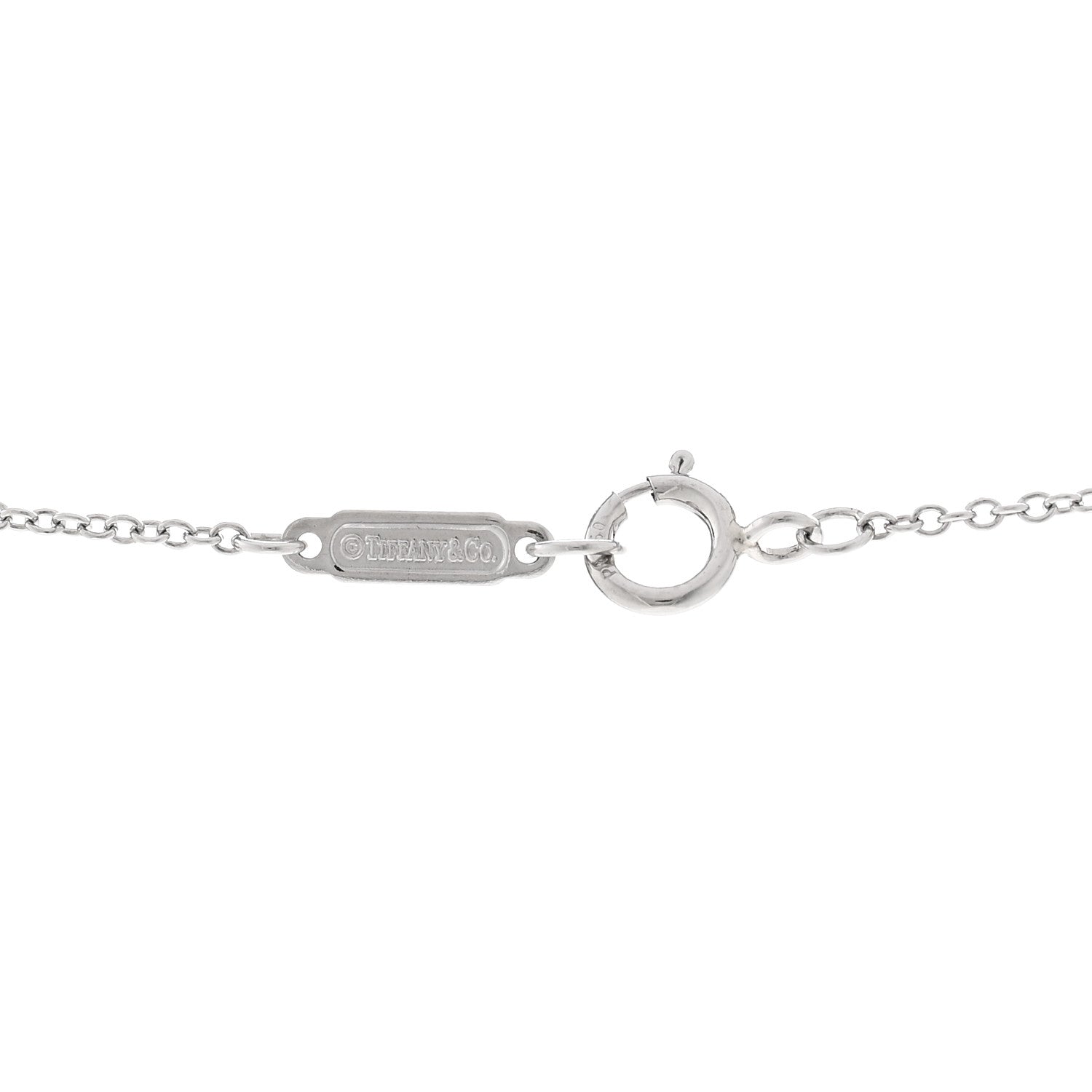 Tiffany Platinum Diamond .17ctw Small Paper Flowers Pendant Necklace 4 of 5