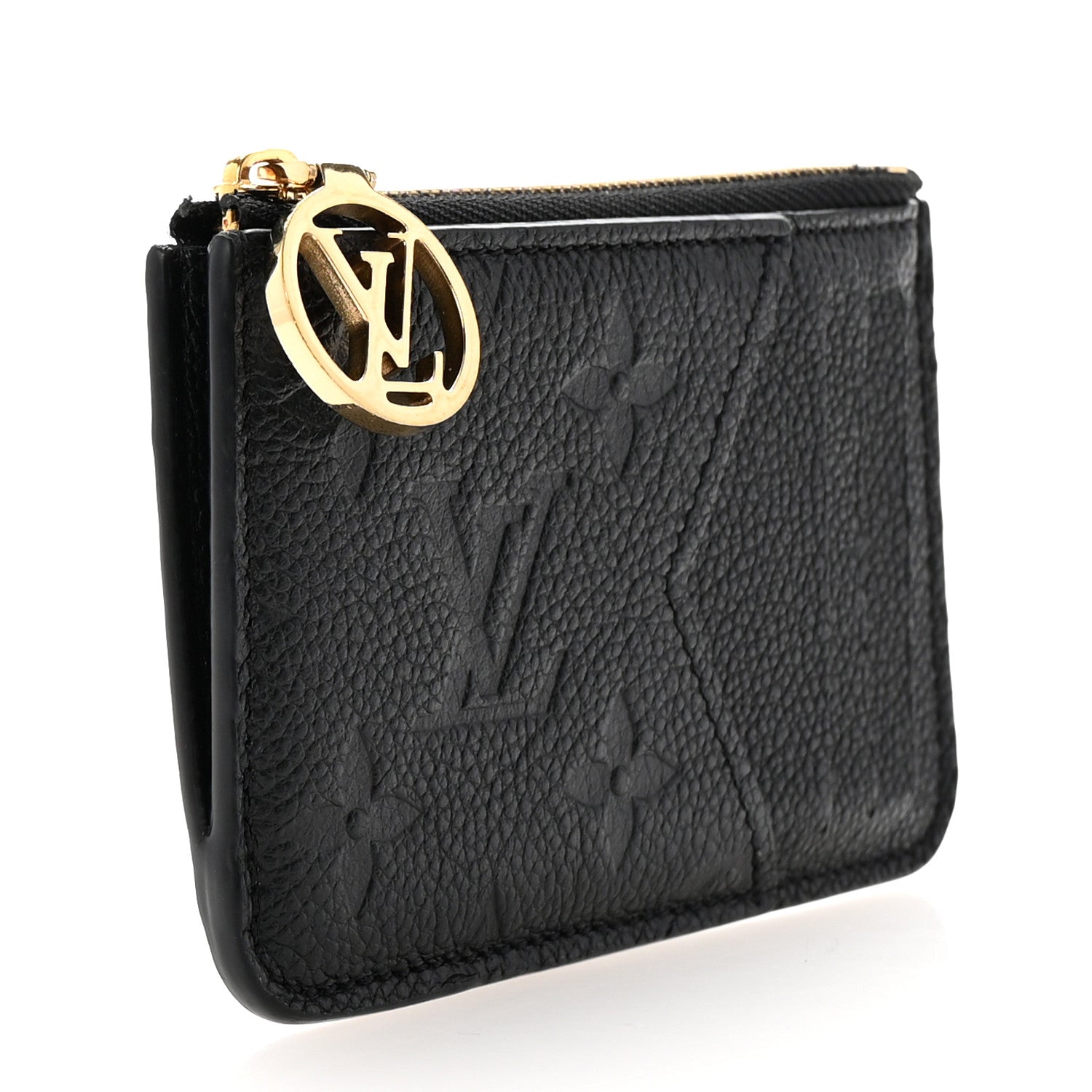 Louis Vuitton Empreinte Monogram Zipped Romy Card Holder Black 3 of 6