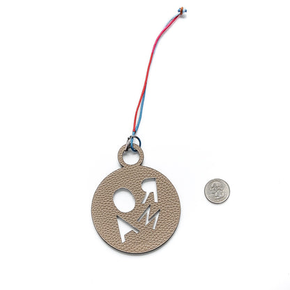 Hermes Togo Epsom Petit H Roma Bag Charm Gris Tourterelle Gris Mouette 2 of 3