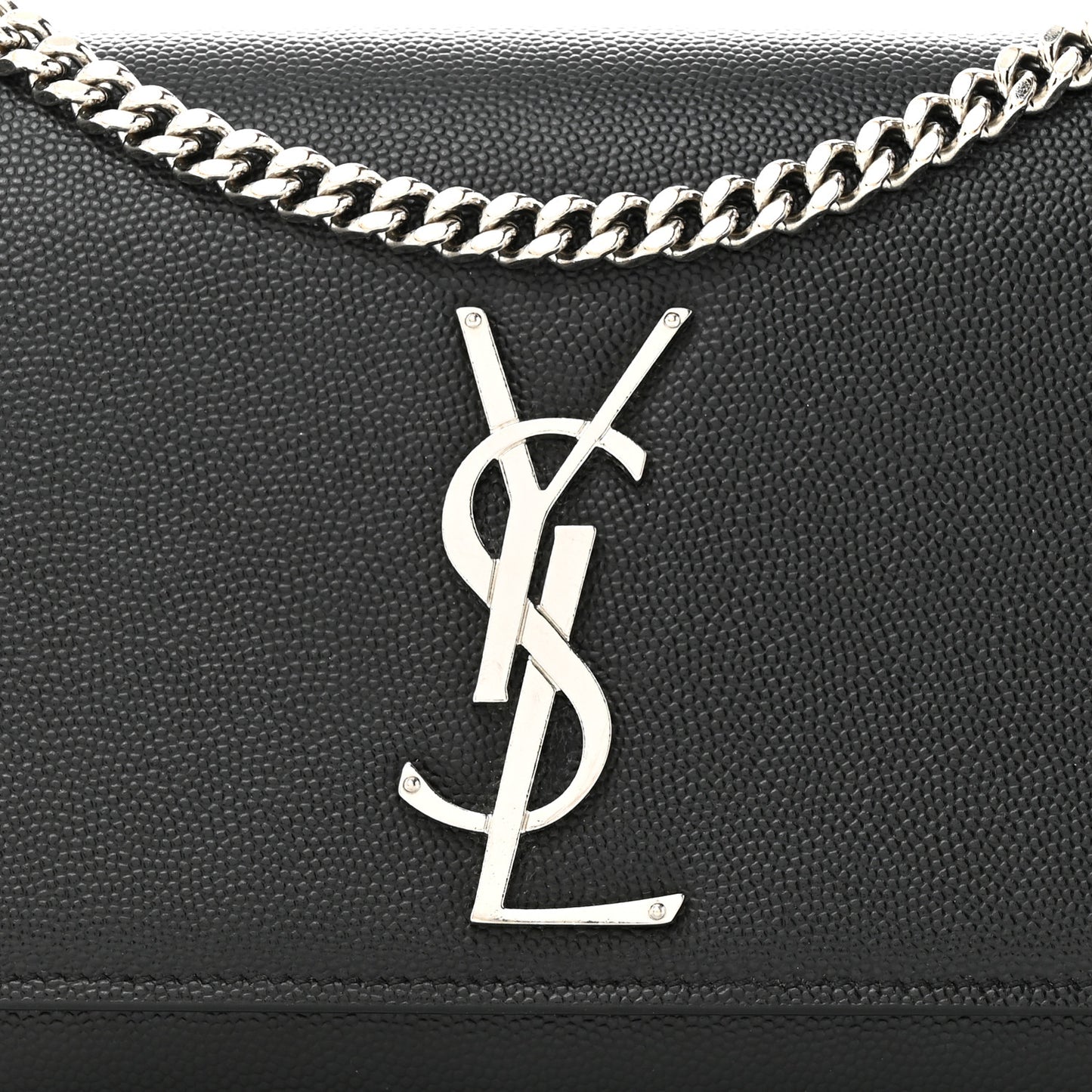 Grain De Poudre Small Monogram Kate Satchel Black
