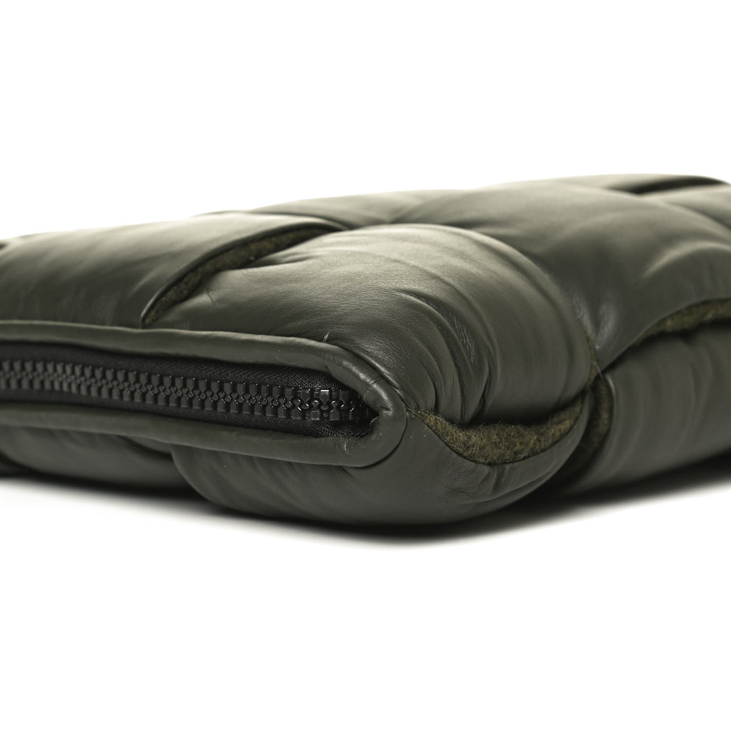 Calfskin Maxi Intrecciato Puffy Laptop Pouch Camping